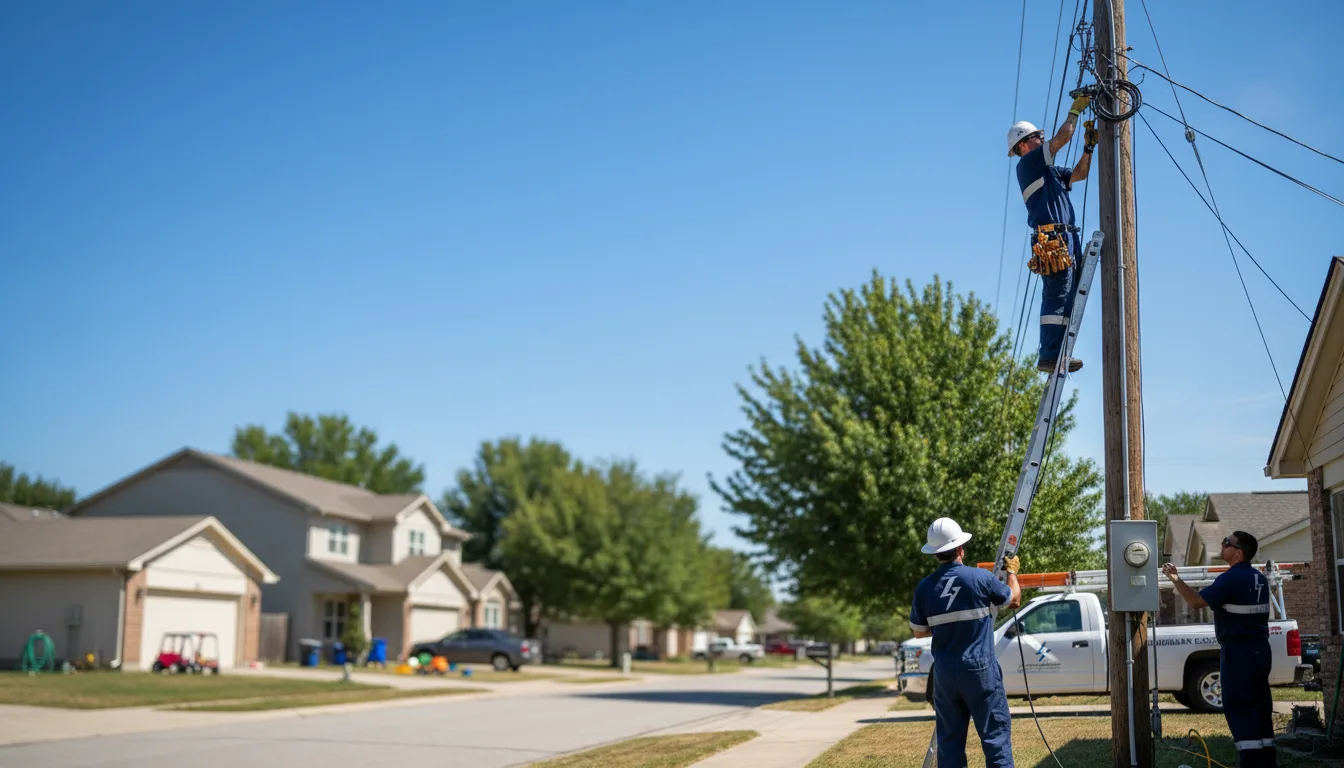Residential electrician providing installation services in Mclouth, KS